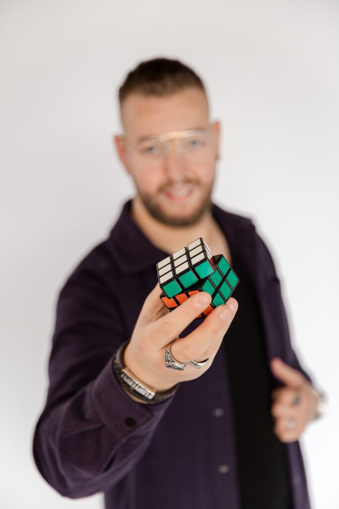 Rubik's cube als onderdeel voor de kindershow